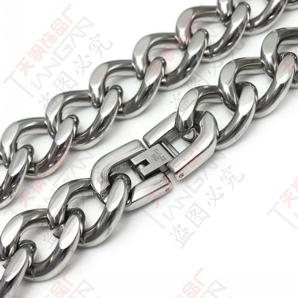 mens choose size 10mm /15mm wide 316l stainless steel high polished curban curb chain necklace 24'' for xmas / birthday bling jewe, Silver
mens choose size 10mm /15mm wide 316l stainless steel high polished curban curb chain necklace 24'' for xmas / birthday bling jewe, Silver