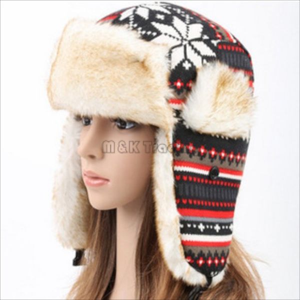 winter snow fleece lined russian ear flap hat ski beanie fashion snowflake caps 4 colors, Blue;gray
winter snow fleece lined russian ear flap hat ski beanie fashion snowflake caps 4 colors, Blue;gray