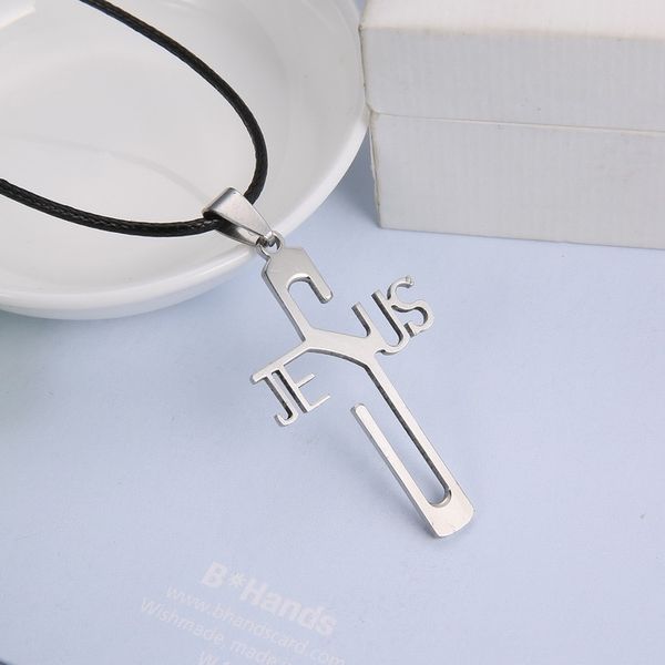 wholesale-fashion necklaces jesus cross pendant 316l stainless steel necklaces & pendants leather chain women & men jewelry, Silver
wholesale-fashion necklaces jesus cross pendant 316l stainless steel necklaces & pendants leather chain women & men jewelry, Silver