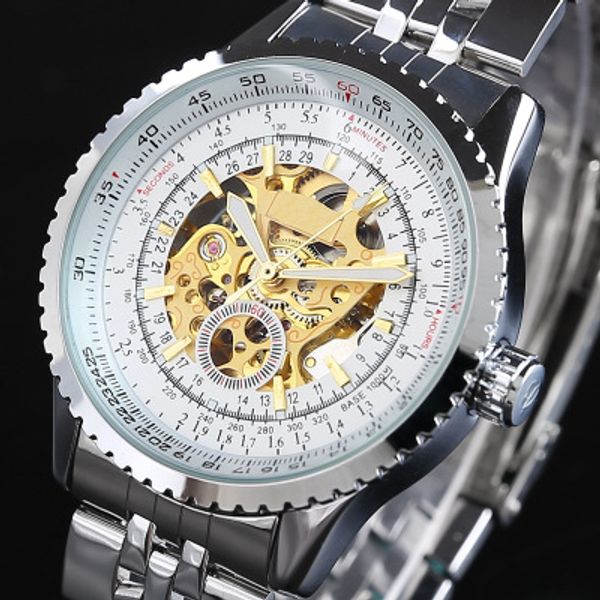 high-quality sports fashion casual steel 2019 men's watch watches business waterproof stainless new hollow automatic mechanical luxury, Slivery;brown
high-quality sports fashion casual steel 2019 men's watch watches business waterproof stainless new hollow automatic mechanical luxury, Slivery;brown