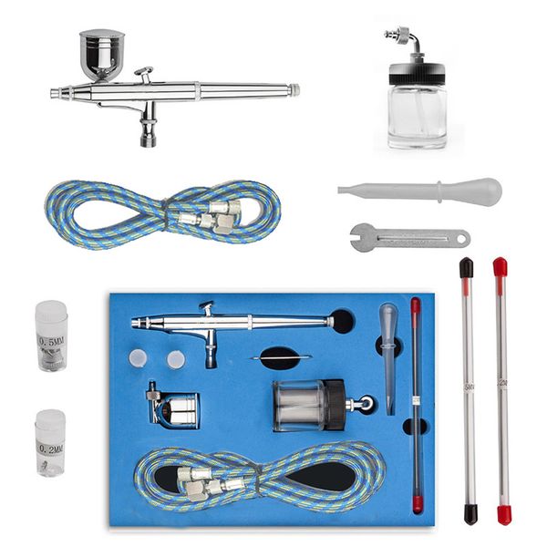 wholesale- dual action airbrush kit needle air brush spray gun body painting airbrush styling tools nail art tattoos sp134ktlwg, Silver
wholesale- dual action airbrush kit needle air brush spray gun body painting airbrush styling tools nail art tattoos sp134ktlwg, Silver