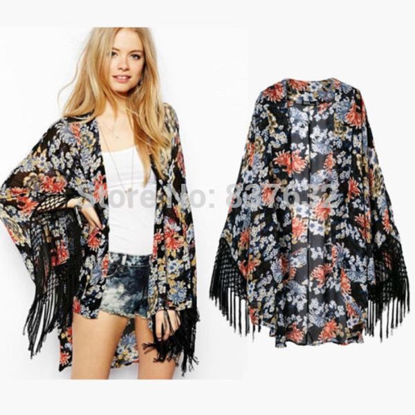 wholesale-2015 vintage retro women ethnic floral tassels loose kimono cardigan jacket coat, Black;brown
wholesale-2015 vintage retro women ethnic floral tassels loose kimono cardigan jacket coat, Black;brown