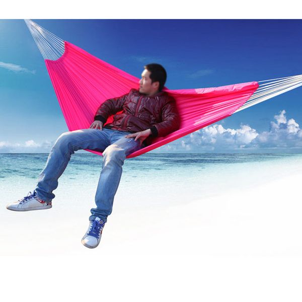 Bearing 120KG Parachute Cloth Double Person Camping Survival Hammock Breathable Comfortable Casual Swing Bed Travel Hiking Hammock SK412
Bearing 120KG Parachute Cloth Double Person Camping Survival Hammock Breathable Comfortable Casual Swing Bed Travel Hiking Hammock SK412