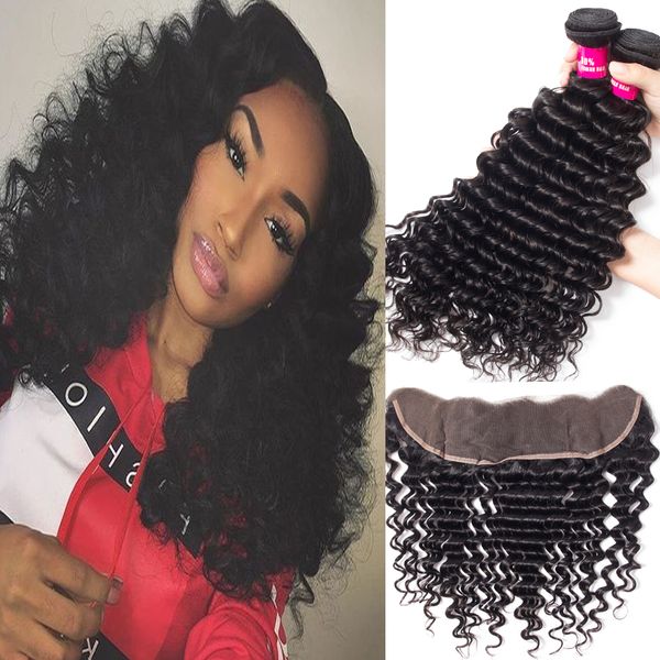 brazilian deep wave hair 3 bundles with 13x4 lace frontal closure remy human hair brazilian peruvian indidan deep curly wave human hair weft, Black;brown
brazilian deep wave hair 3 bundles with 13x4 lace frontal closure remy human hair brazilian peruvian indidan deep curly wave human hair weft, Black;brown