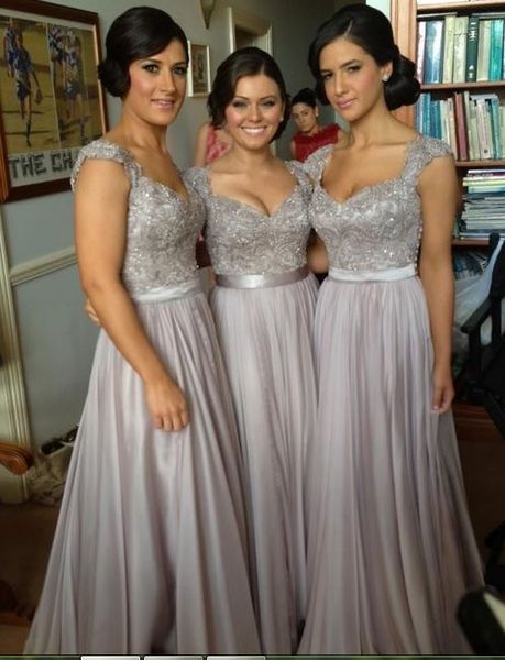 capped lace chiffon bridesmaid dress lace up elegant long wedding party dress custom made evening gowns, White;pink
capped lace chiffon bridesmaid dress lace up elegant long wedding party dress custom made evening gowns, White;pink