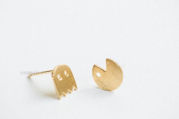 30pair- s013 gold silver pacman or pac man stud earrings cute ghosts stud earrings game fun cartoon earrings stud for girl, Golden;silver
30pair- s013 gold silver pacman or pac man stud earrings cute ghosts stud earrings game fun cartoon earrings stud for girl, Golden;silver