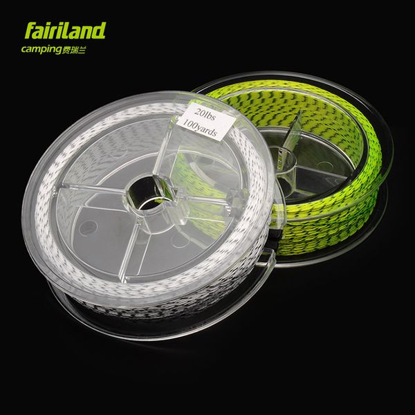 4pcs Double Color 100 Yards 20lb Fly Fishing Backing Line Braided Fly Line Backing Abrasion-resistant Line Fly Accessory