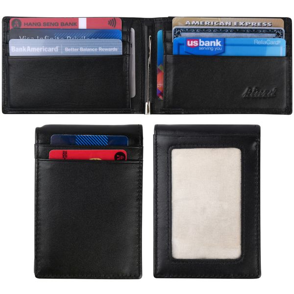 mens slim bifold leather short wallet front pocket wallet rfid money clip usd version driver license holder purses, Black
mens slim bifold leather short wallet front pocket wallet rfid money clip usd version driver license holder purses, Black