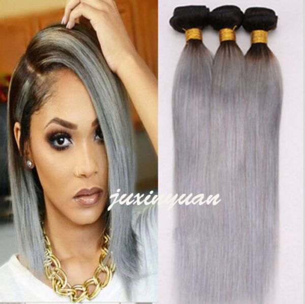 remy ombre har brazilian extensions 100g/bundle 6a brazilian straight hair weft t1b# / grey human hair extensions weave 3pcs /lot, Black
remy ombre har brazilian extensions 100g/bundle 6a brazilian straight hair weft t1b# / grey human hair extensions weave 3pcs /lot, Black