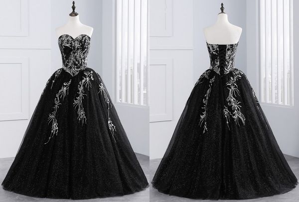 black and white embroidery ball gown wedding dresses gowns 2018 sweetheart lace up back tulle sequined fabric sweep train
black and white embroidery ball gown wedding dresses gowns 2018 sweetheart lace up back tulle sequined fabric sweep train