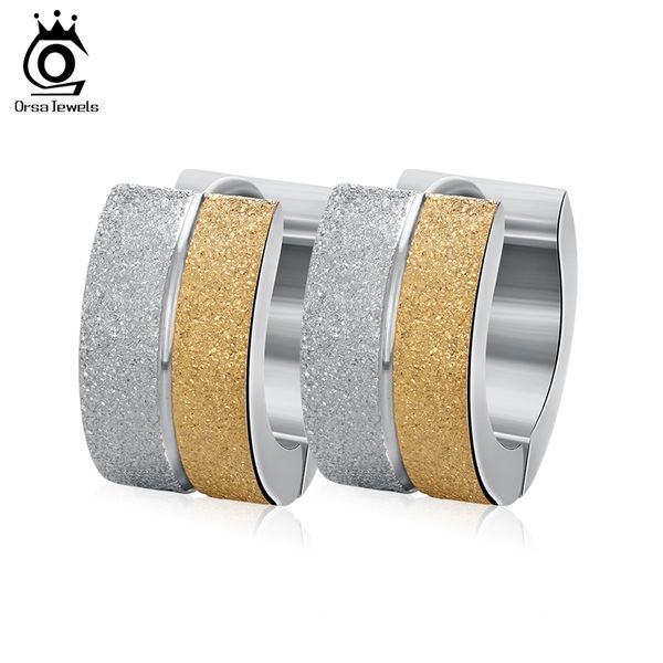 orsa jewels stainless steel earrings with mixed silver color&gold-color small circle fashion punk rock earrings for girls gte07, Golden;silver
orsa jewels stainless steel earrings with mixed silver color&gold-color small circle fashion punk rock earrings for girls gte07, Golden;silver