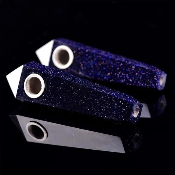 10cm-12cm blue gravel smoking tube crystal pipe, six prism foreign trade pipe foreign fights, Black
10cm-12cm blue gravel smoking tube crystal pipe, six prism foreign trade pipe foreign fights, Black