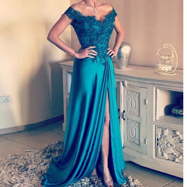off the shoulder appliques a line prom dresses long evening gown prom gowns formal women dress, Black
off the shoulder appliques a line prom dresses long evening gown prom gowns formal women dress, Black