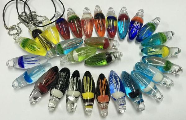 29 pcs mixed fashion glass jewelry jellyfish glass pendant necklace, Silver
29 pcs mixed fashion glass jewelry jellyfish glass pendant necklace, Silver