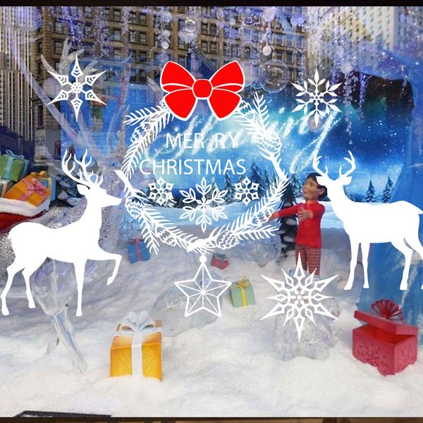 merry christmas snowflake cartoon deer wall stickers removable art decals home décor for glass window store living room
merry christmas snowflake cartoon deer wall stickers removable art decals home décor for glass window store living room