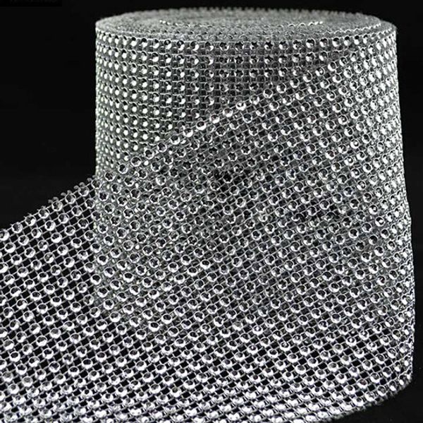 10 ярдов в рулоне 24 строчки алмазной сетки Rhinestone Wrap Shiny Crystal Ribbon для украшения сваде
10 ярдов в рулоне 24 строчки алмазной сетки Rhinestone Wrap Shiny Crystal Ribbon для украшения сваде