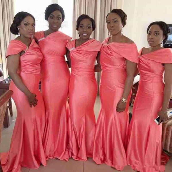 african coral taffeta bridesmaid dresses irregular short sleeves mermaid evening gowns plus size maid of honor wedding guest dress, White;pink
african coral taffeta bridesmaid dresses irregular short sleeves mermaid evening gowns plus size maid of honor wedding guest dress, White;pink