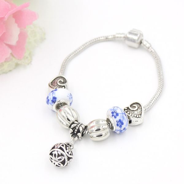 new arrival fashion diy jewelry interchangeable snake chain with heart beads and ceramic beads charm bracelets gift, Golden;silver
new arrival fashion diy jewelry interchangeable snake chain with heart beads and ceramic beads charm bracelets gift, Golden;silver