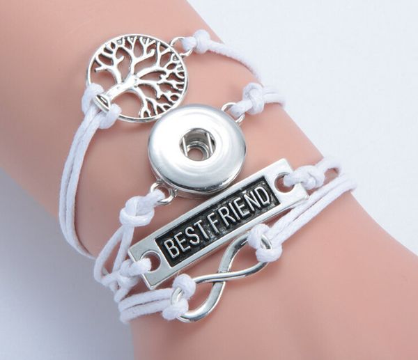 3pcs/lot infinity friend wishing tree noosa button bracelet alloy pu leater woven handmade snap button bracelet diy jelwery for 18mm, Golden;silver
3pcs/lot infinity friend wishing tree noosa button bracelet alloy pu leater woven handmade snap button bracelet diy jelwery for 18mm, Golden;silver