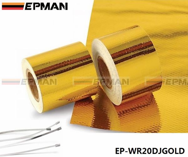 EPMAN 2"x5 Meter Roll SELF ADHESIVE REFLECT A GOLD HEAT WRAP BARRIER Hot Selling New EP-WR20DJGOLD 
EPMAN 2"x5 Meter Roll SELF ADHESIVE REFLECT A GOLD HEAT WRAP BARRIER Hot Selling New EP-WR20DJGOLD