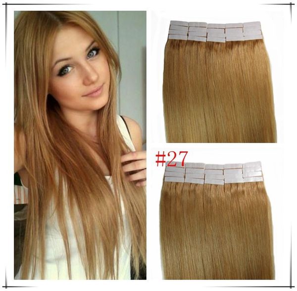 wholesale - 14" - 24" 100% human pu emy tape skin hair extensions 2.5g/pcs 40pcs&100g/set color #27 dark blonde dhl free, Black
wholesale - 14" - 24" 100% human pu emy tape skin hair extensions 2.5g/pcs 40pcs&100g/set color #27 dark blonde dhl free, Black