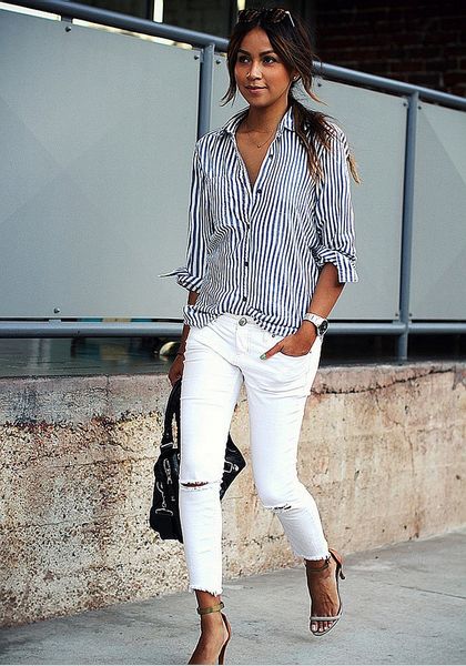2017 women striped long sleeve shirt turn-down collar loose blusas femme autumn fall casual tee plus size xl, White
2017 women striped long sleeve shirt turn-down collar loose blusas femme autumn fall casual tee plus size xl, White