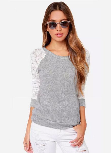 t-shirt women 2017 autumn long sleeve t shirt patchwork hoodies sweatshirts lace shirts tee camiseta blusas femininas, White
t-shirt women 2017 autumn long sleeve t shirt patchwork hoodies sweatshirts lace shirts tee camiseta blusas femininas, White