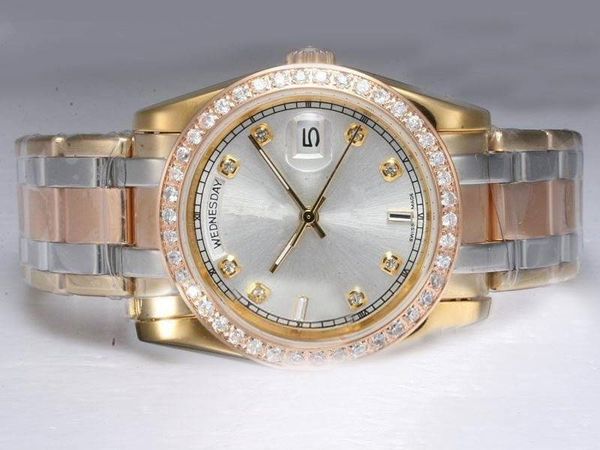 100% New Fashion Man Watch Diamond Bezel Watches For Man Mechanical Automatic Wrist Watch R16
