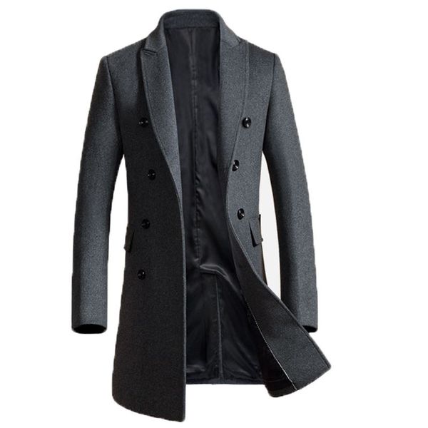 europe style men wool coats winter long casual windbreaker slim fit men woolen coat grey black manteau homme
europe style men wool coats winter long casual windbreaker slim fit men woolen coat grey black manteau homme