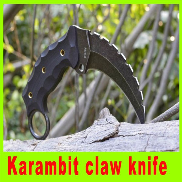 Tactical Tools Karambit fixed claw knife AUS-8 blade G10 hnadle EDC gear camping outdoor knife best christmas gift 596L
Tactical Tools Karambit fixed claw knife AUS-8 blade G10 hnadle EDC gear camping outdoor knife best christmas gift 596L
