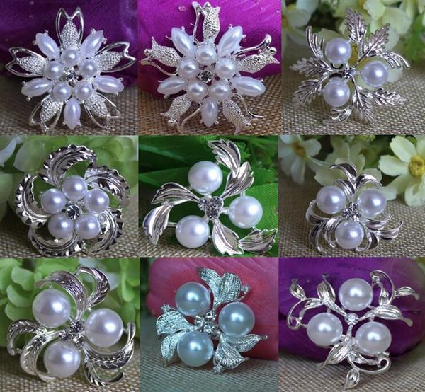 9 styles vintage silver tone rhinestone crystal diamante and faux cream pearl cluster large bridal bouquet pin brooch jewelry, Gray
9 styles vintage silver tone rhinestone crystal diamante and faux cream pearl cluster large bridal bouquet pin brooch jewelry, Gray