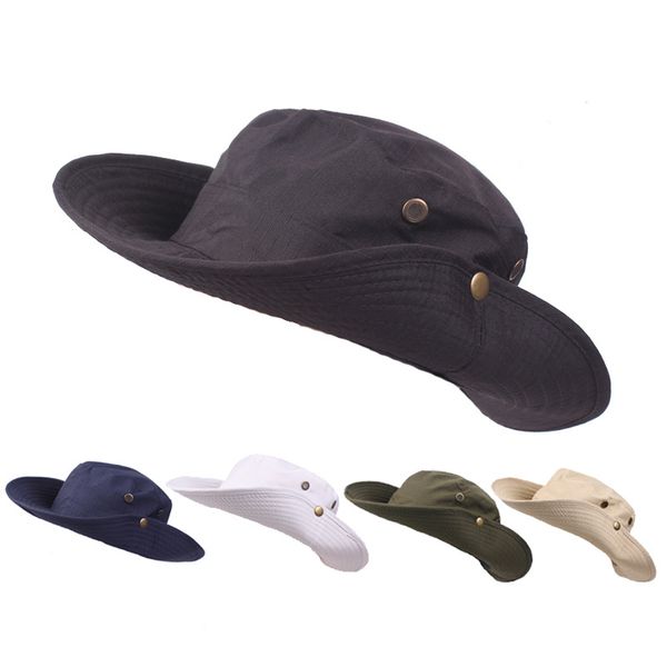 fisherman wide brim fishing hats caps outdoor leisure hiking climbing sun protection women men sombrero gorras hats, Black;white
fisherman wide brim fishing hats caps outdoor leisure hiking climbing sun protection women men sombrero gorras hats, Black;white