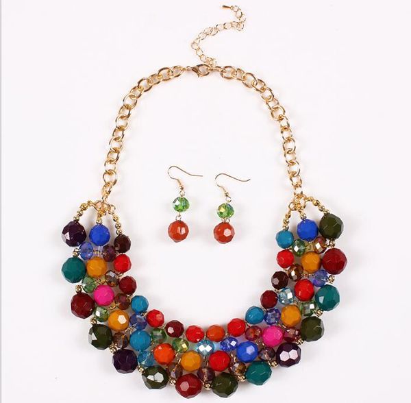 sweet elegant women bohemian bib gem choker necklace & fresh multicolor statement pendant necklaces moda mujer, Silver
sweet elegant women bohemian bib gem choker necklace & fresh multicolor statement pendant necklaces moda mujer, Silver