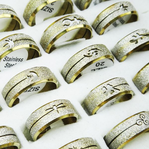 new 20 pcs wholesale jewelry lot stainless steel golden wire drawing rings mix shape, Silver
new 20 pcs wholesale jewelry lot stainless steel golden wire drawing rings mix shape, Silver