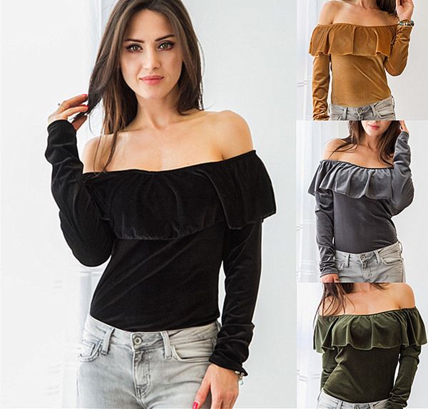 autumn winter new style women's long sleeve off shoulder t-shirt blouse blouse s-xl 5colors, White
autumn winter new style women's long sleeve off shoulder t-shirt blouse blouse s-xl 5colors, White