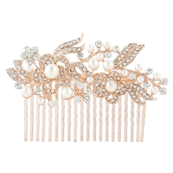 wholesale-bella 2015 rose gold tone hair jewelry for bridal clear flower ivory pearl hair comb austrian crystal headpiece accessories
wholesale-bella 2015 rose gold tone hair jewelry for bridal clear flower ivory pearl hair comb austrian crystal headpiece accessories
