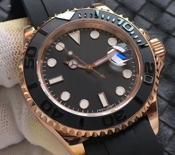 factory supplier 40mm black dial and rubber band 18k everose gold automatic mens watch 116695 casual watches, Slivery;brown
factory supplier 40mm black dial and rubber band 18k everose gold automatic mens watch 116695 casual watches, Slivery;brown