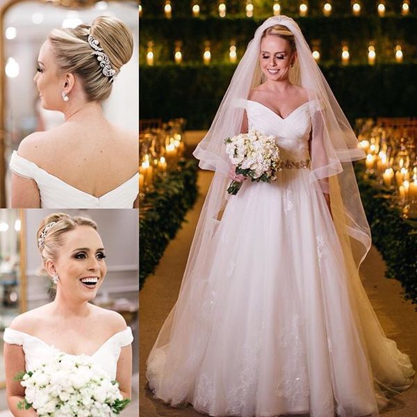 off the shoulder wedding dresses a-line pleats appliques plus size bride dresses sequins wedding gowns abiti da sposa, White
off the shoulder wedding dresses a-line pleats appliques plus size bride dresses sequins wedding gowns abiti da sposa, White