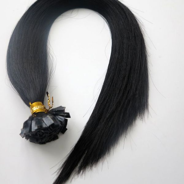 200g 1set=200strands pre bonded flat tip hair extensions 18 20 22 24inch #1/jet black brazilian indian remy human keratin hair
200g 1set=200strands pre bonded flat tip hair extensions 18 20 22 24inch #1/jet black brazilian indian remy human keratin hair
