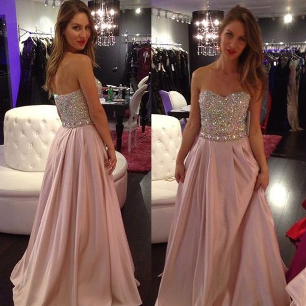 bead sequins strapless pink a-line long formal evening dresses no sleeve elegant prom dress party gowns with bead sash plus size, Black;red
bead sequins strapless pink a-line long formal evening dresses no sleeve elegant prom dress party gowns with bead sash plus size, Black;red
