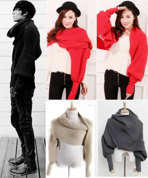 10pcs/lot autumn winter men and women warm infinity scarf soft knit long wraps shawl scarves with sleeves 5 colors for choices, Blue;gray
10pcs/lot autumn winter men and women warm infinity scarf soft knit long wraps shawl scarves with sleeves 5 colors for choices, Blue;gray