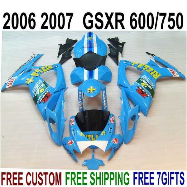 abs fairing kit for suzuki gsxr600 gsxr750 06 07 k6 blue black bodykits gsx-r 600 750 2006 2007 fairings set ld26
abs fairing kit for suzuki gsxr600 gsxr750 06 07 k6 blue black bodykits gsx-r 600 750 2006 2007 fairings set ld26
