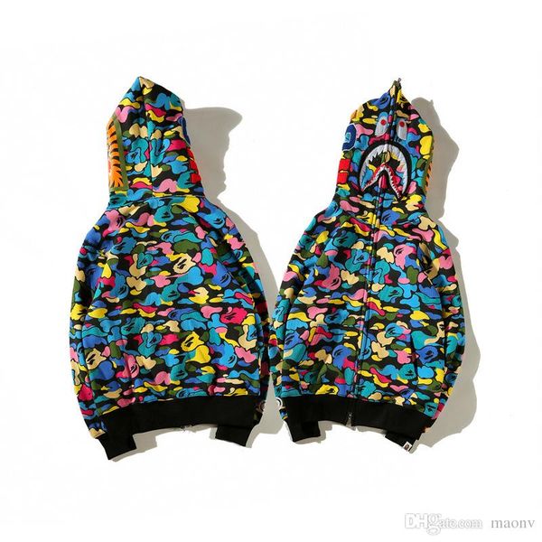 New Arrival Camo Shark Mouth Printed Hoodies Men Women Camo Colors Cardigan Hip Hop Hoodies Sport Sweatshirts Sizes S-XXL
New Arrival Camo Shark Mouth Printed Hoodies Men Women Camo Colors Cardigan Hip Hop Hoodies Sport Sweatshirts Sizes S-XXL