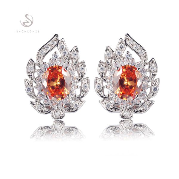 vintage sellers favourite brand new christmas gift mn680 wholesale orange cubic zirconia shinning copper rhodium plated charm earrings, Silver
vintage sellers favourite brand new christmas gift mn680 wholesale orange cubic zirconia shinning copper rhodium plated charm earrings, Silver