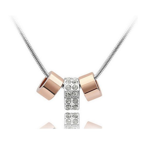 18k 3 rings pendant necklace full rhinestone jewelry austria crystal alloy necklace jewelry for women gift 4068, Silver
18k 3 rings pendant necklace full rhinestone jewelry austria crystal alloy necklace jewelry for women gift 4068, Silver