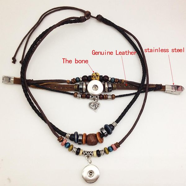 genuine leather snap button necklace snap button bracelet ( fit 18mm 20mm snap) tp611 noosa snap chunk jewelry, Golden;silver
genuine leather snap button necklace snap button bracelet ( fit 18mm 20mm snap) tp611 noosa snap chunk jewelry, Golden;silver