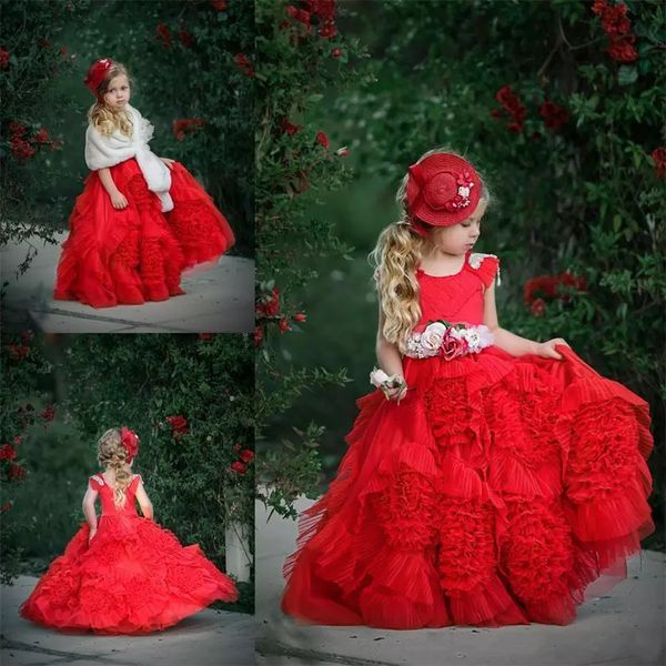 red ruffles flower girl dresses for weddings tutu 2017 vintage beach child kids girls pageant gown for birthday party graduation communion, White;blue
red ruffles flower girl dresses for weddings tutu 2017 vintage beach child kids girls pageant gown for birthday party graduation communion, White;blue