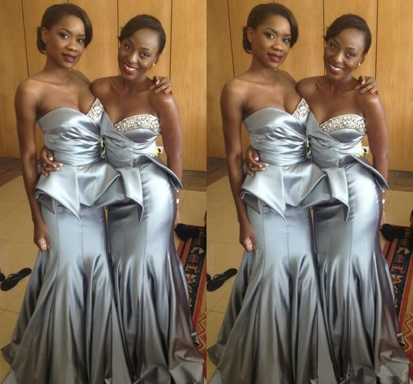 silver satin bridesmaid dresses with crystal bead peplum mermaid evening prom dress party gowns no sleeve exquisite, White;pink
silver satin bridesmaid dresses with crystal bead peplum mermaid evening prom dress party gowns no sleeve exquisite, White;pink