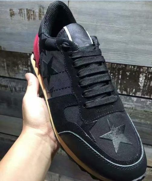 brand star studded rivet shoes canouflage men women combo stars rock runner v casual shoes rock studs eu35-46 big size, Black 
brand star studded rivet shoes canouflage men women combo stars rock runner v casual shoes rock studs eu35-46 big size, Black