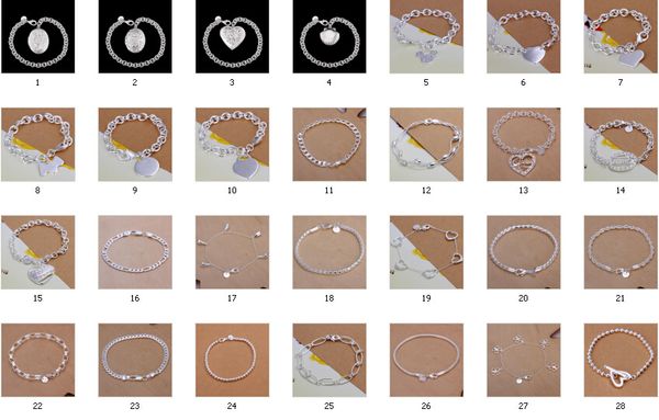50pcs/lot mix 50 style plated 925 sterling silver plated fashion bracelets women girl jewelry, Black
50pcs/lot mix 50 style plated 925 sterling silver plated fashion bracelets women girl jewelry, Black